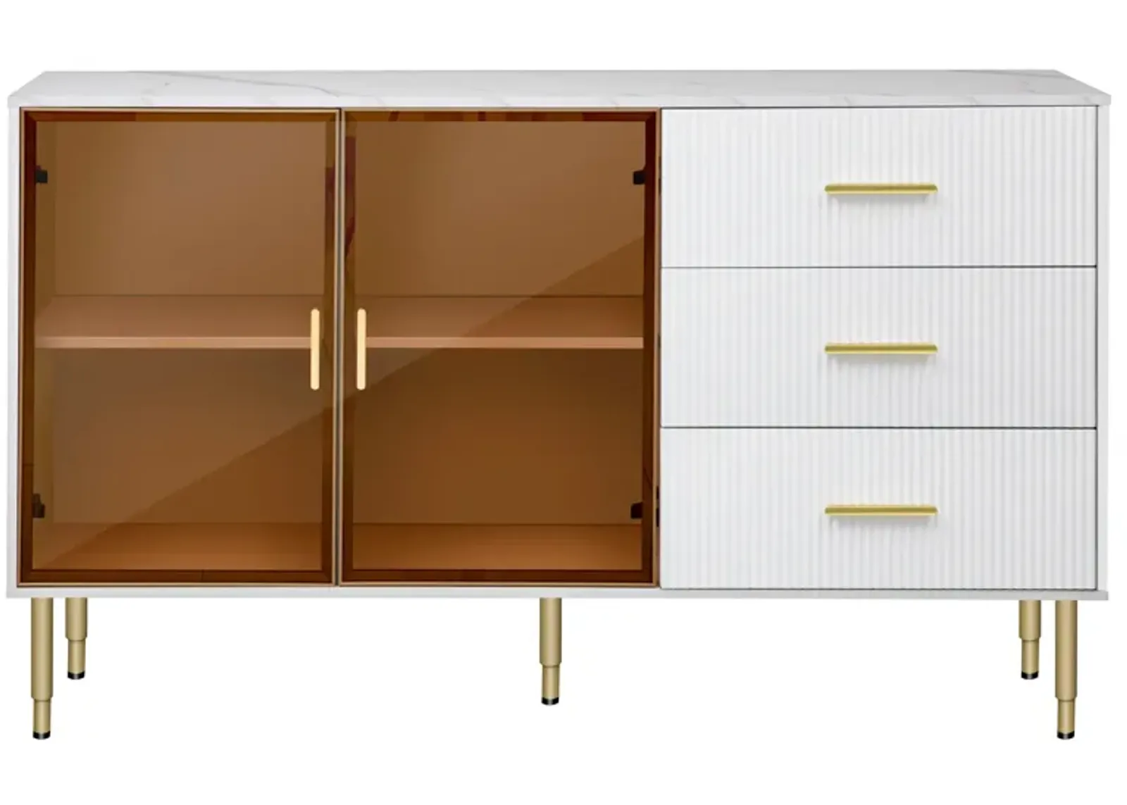 Merax Modern Sideboard MDF Buffet Storage Cabinet