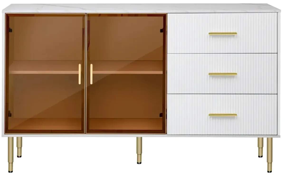 Merax Modern Sideboard MDF Buffet Storage Cabinet