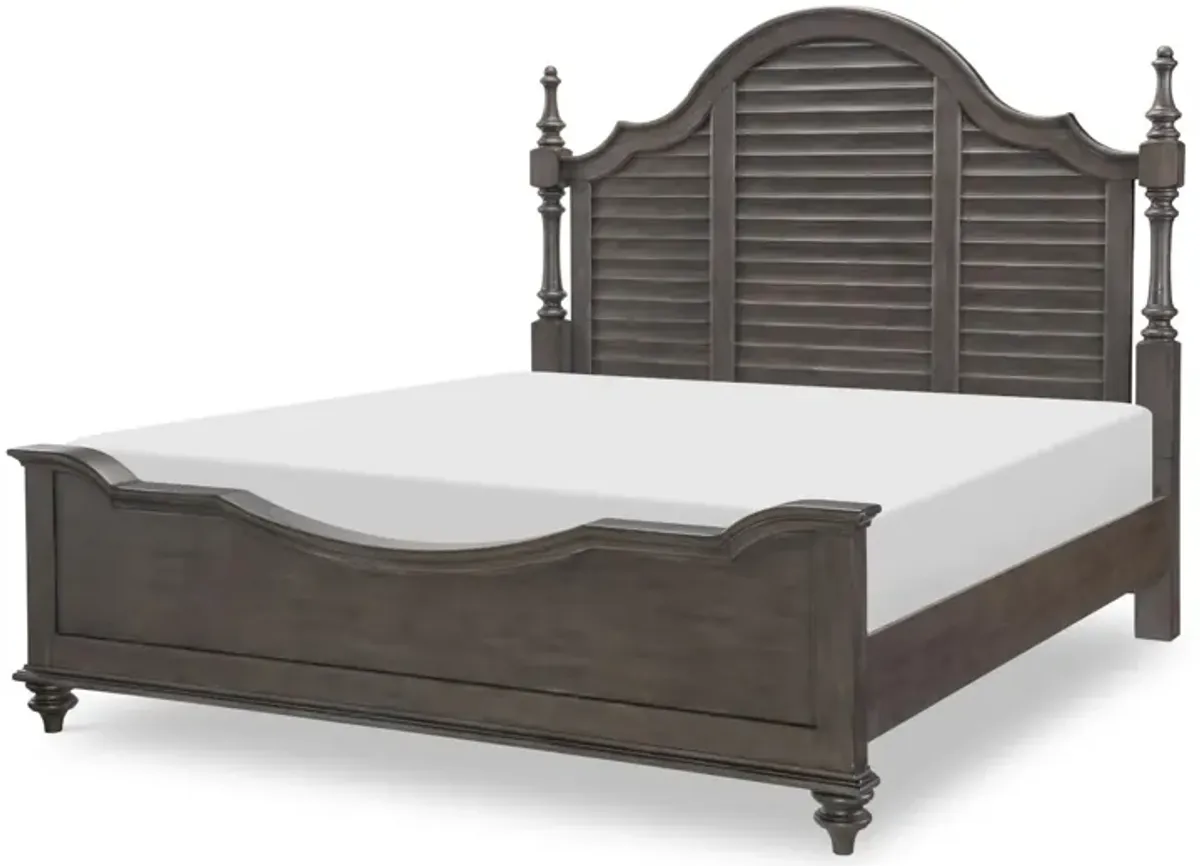 Kingston Louvered Queen Poster Bed