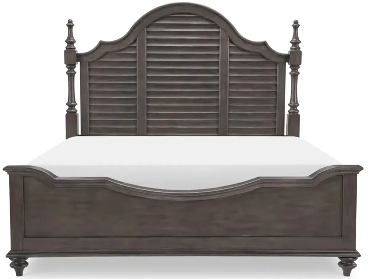 Kingston Louvered Queen Poster Bed