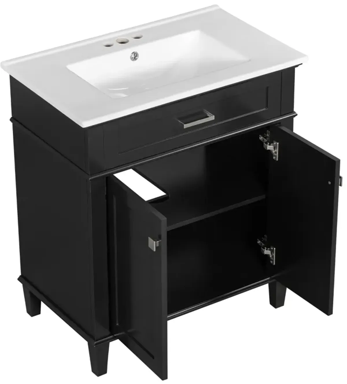 Merax Modern Bathroom Vanity with Ceramic Basin