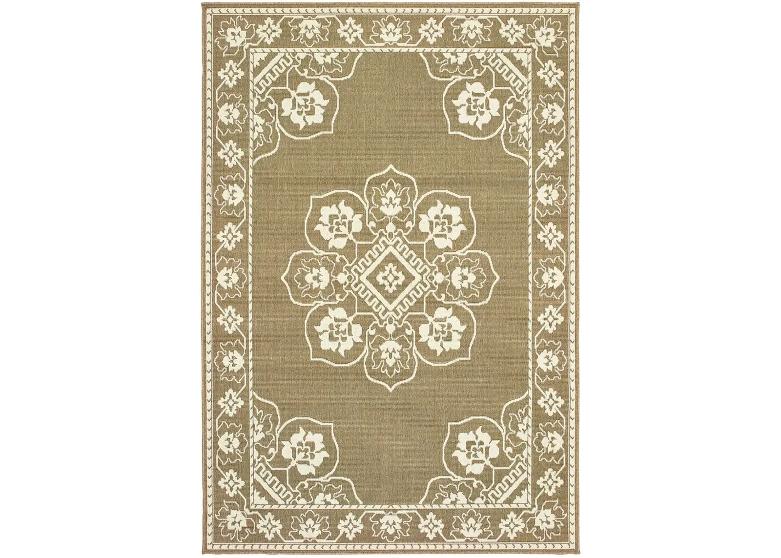 Marina 1'9" x 3'9" Tan Rug