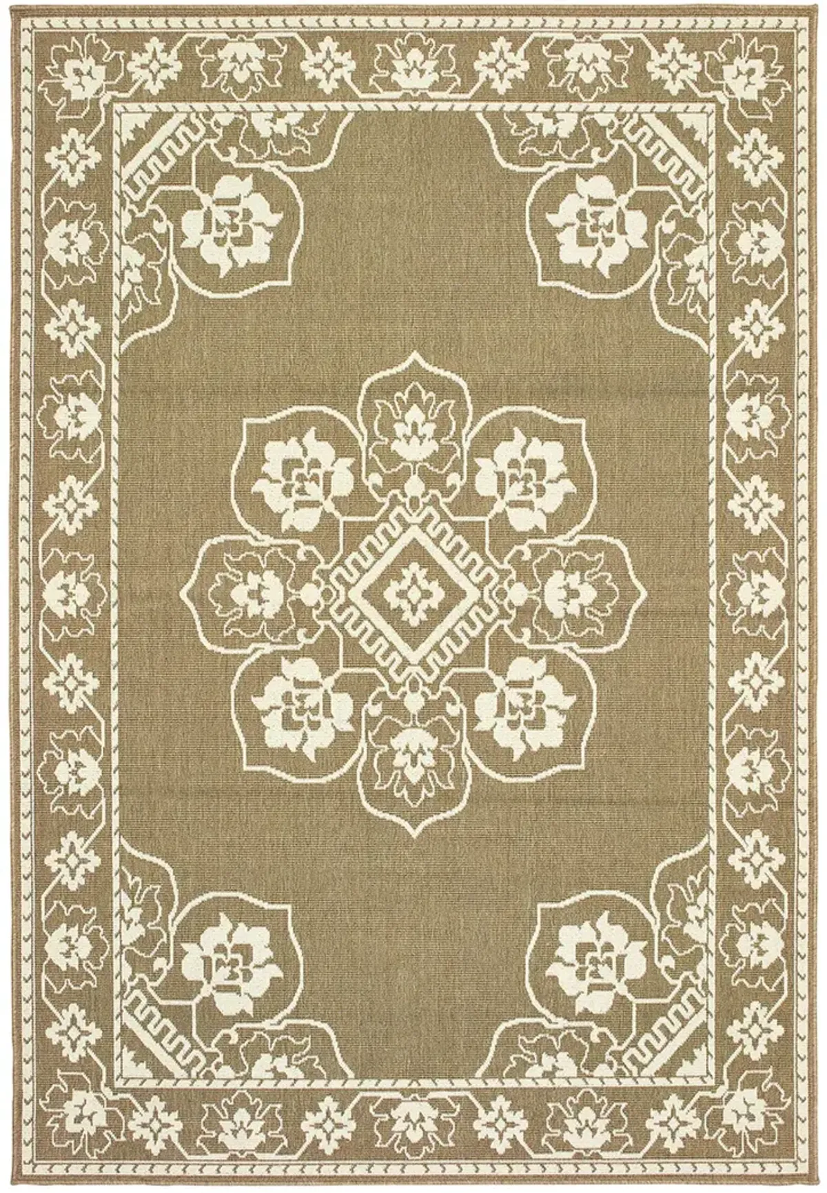 Marina 1'9" x 3'9" Tan Rug