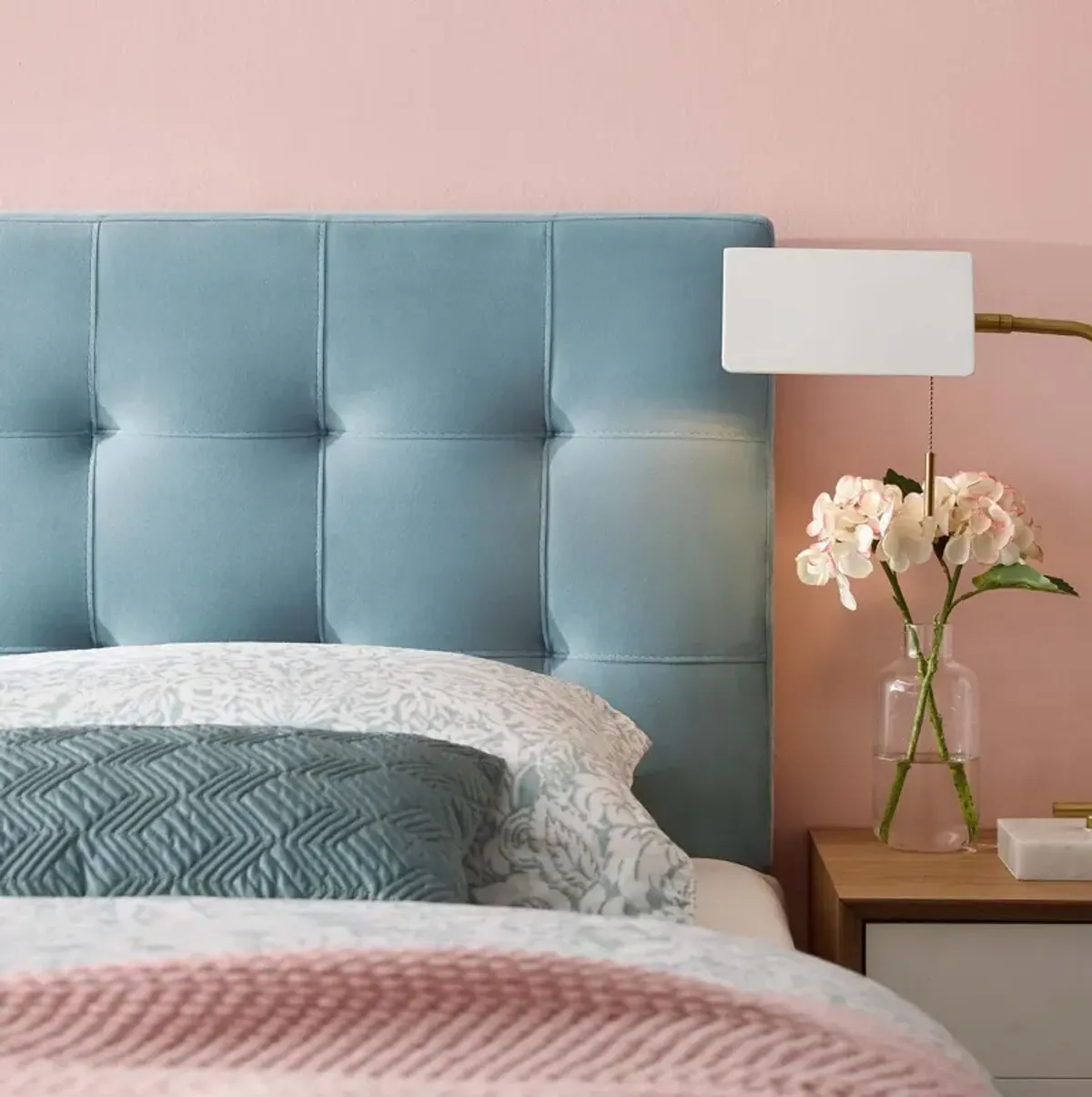 Modway - Lily Biscuit Tufted Full Performance Velvet Headboard