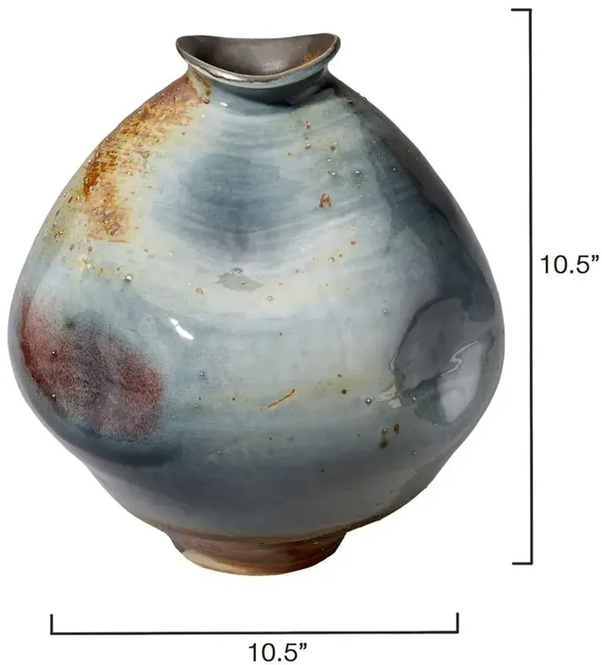 Madrid Dimpled Ceramic Vase