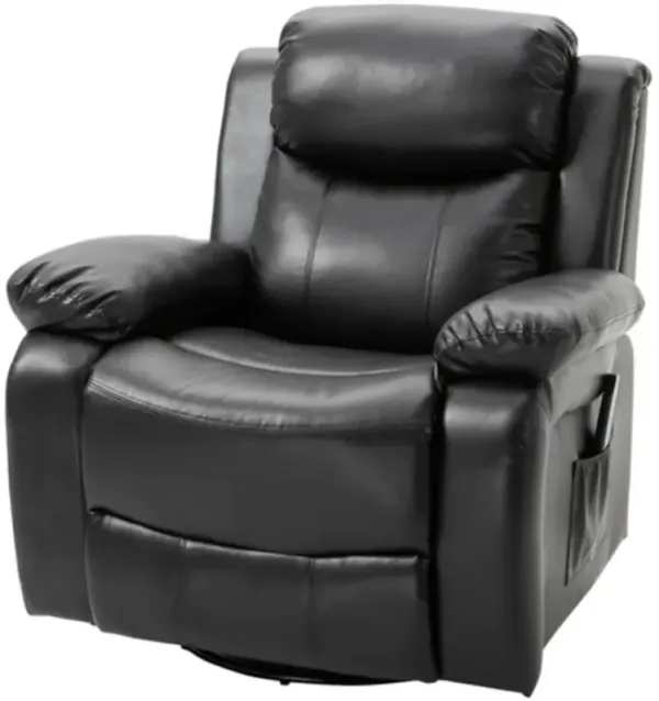 Adjustable Faux Leather Remote Massage Recliner Chair with Footrest – Comfortable & Relaxing