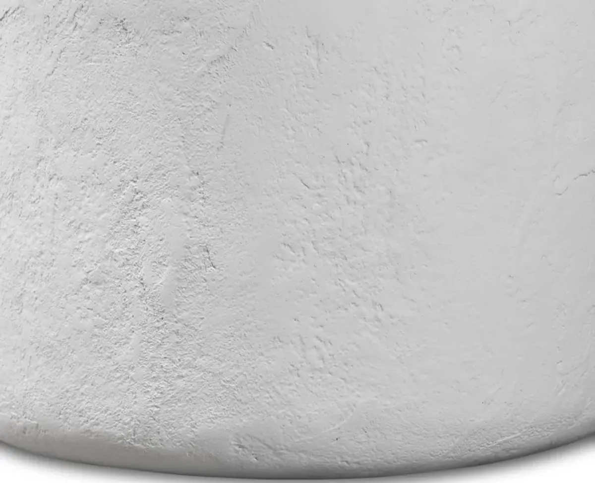 Paz Plaster Molded Concrete Outdoor End Table