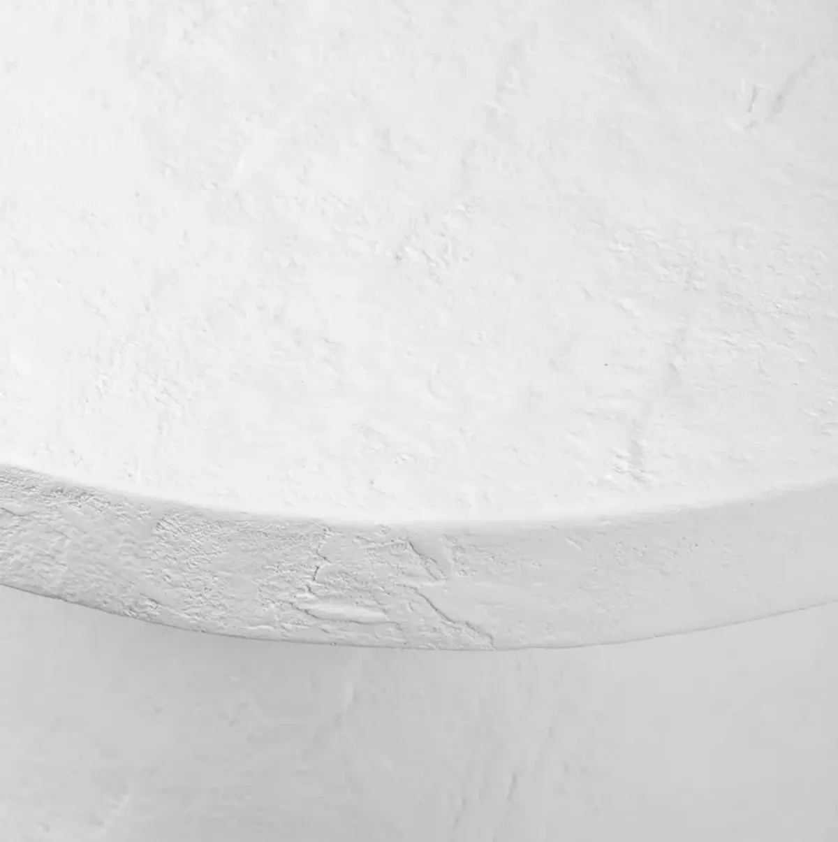 Paz Plaster Molded Concrete Outdoor End Table