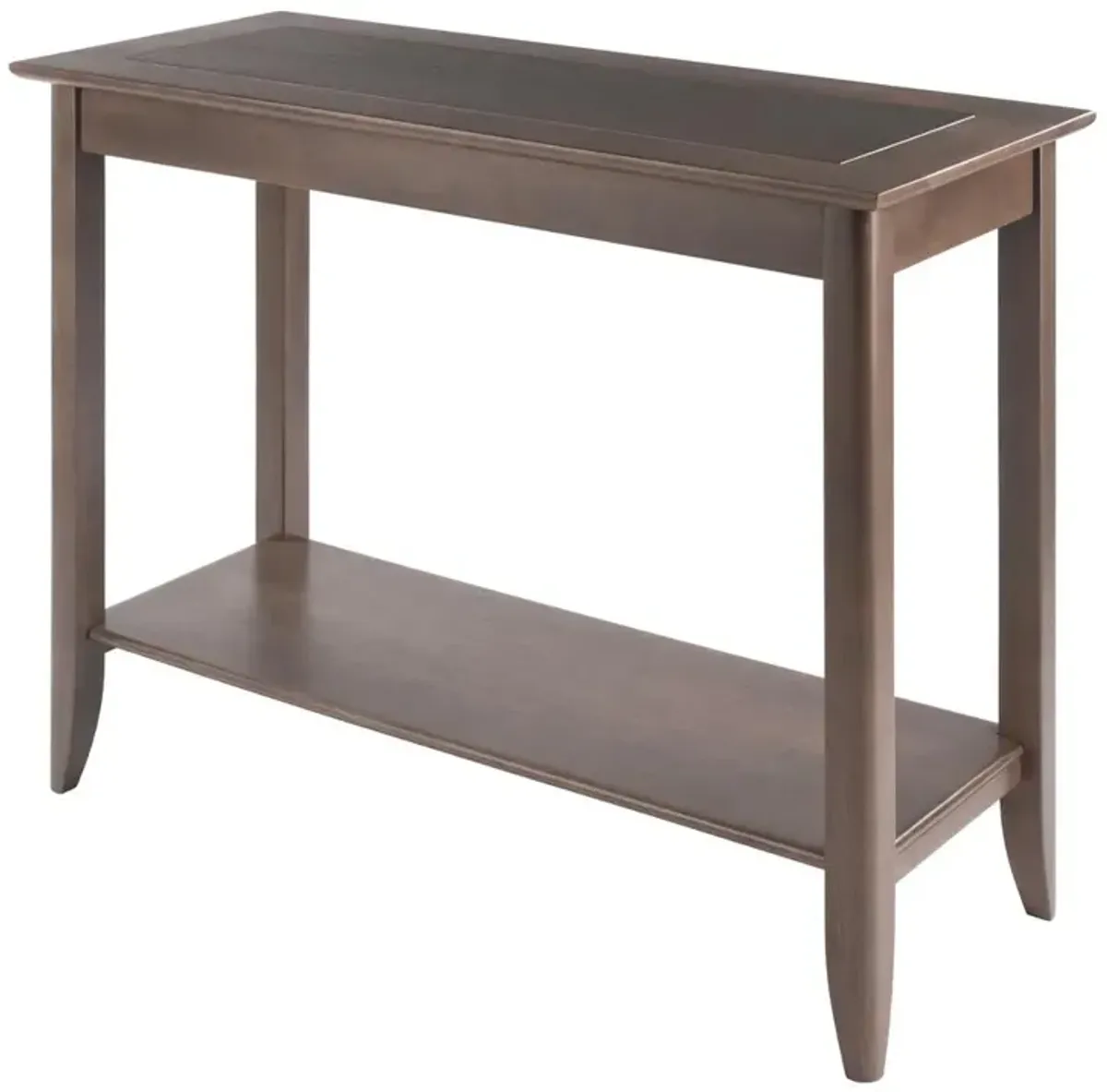 Santino Console Hall Table, Oyster Gray