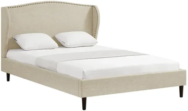 Rustic Manor Ciana Linen Platform Bed