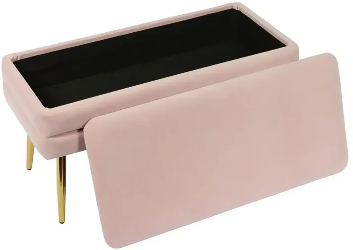 Belen Kox Sophisticated Velvet Storage Bench, Belen Kox