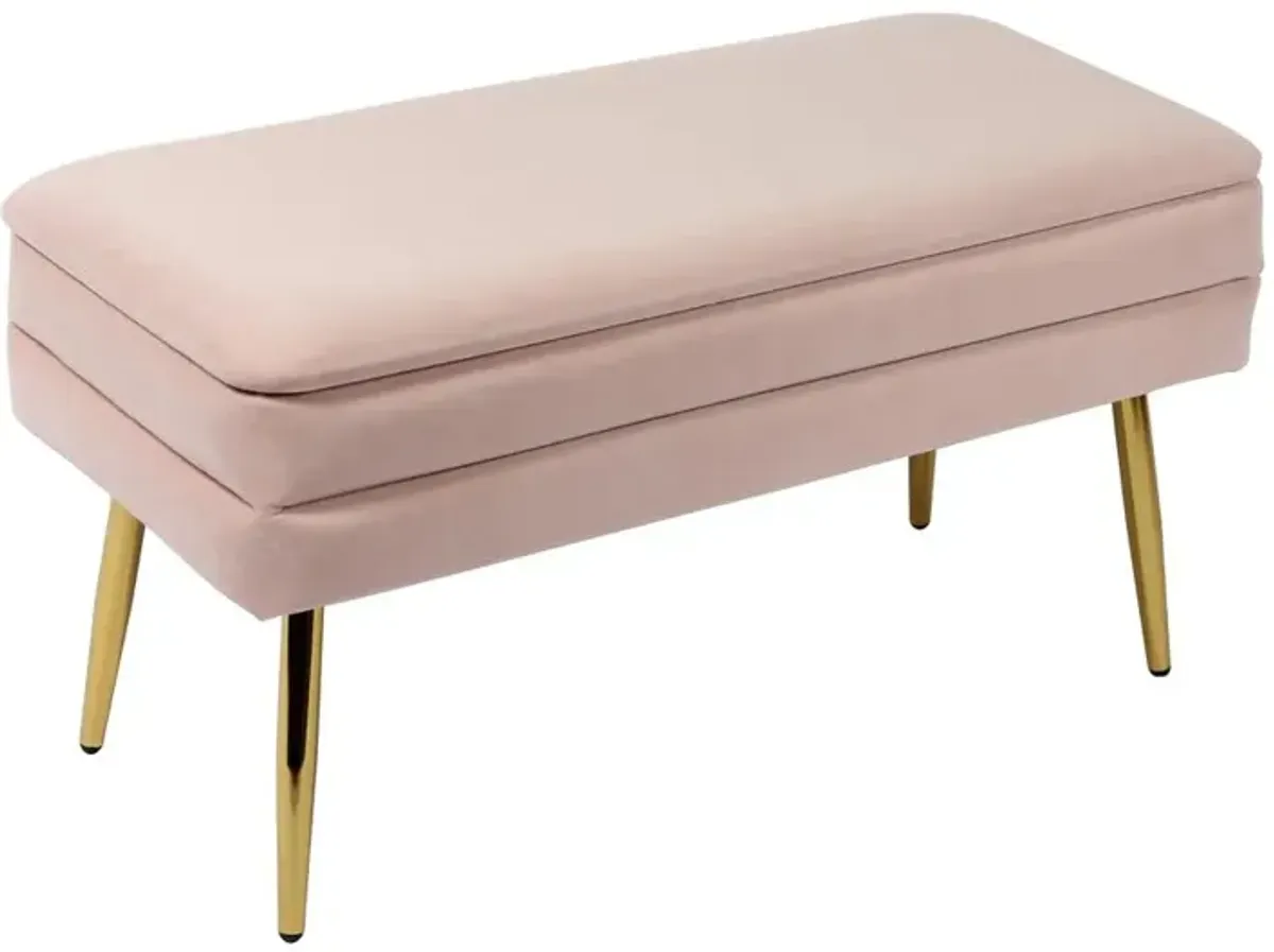 Belen Kox Sophisticated Velvet Storage Bench, Belen Kox