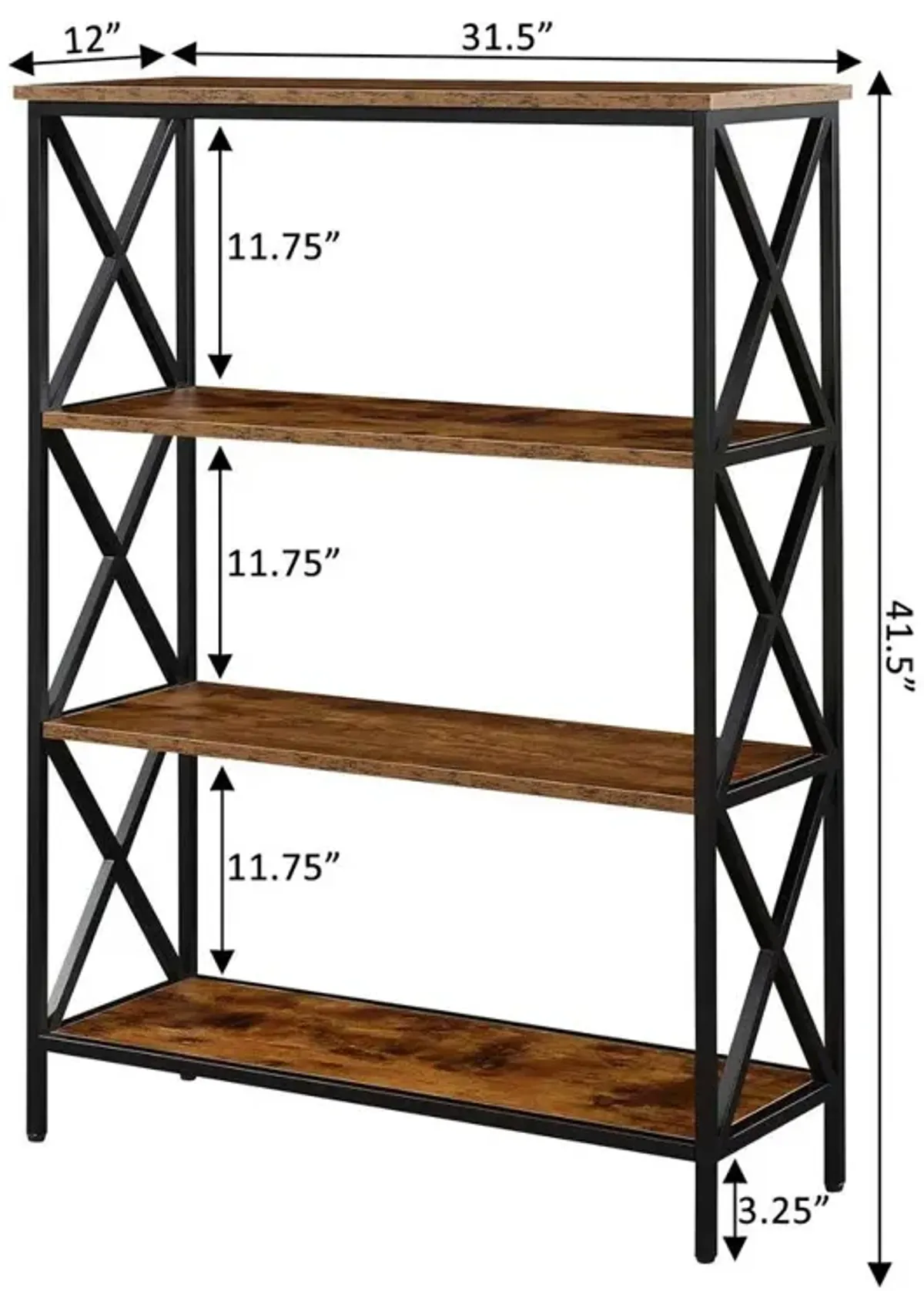 Convience Concept, Inc. Tucson 4 Tier Bookcase