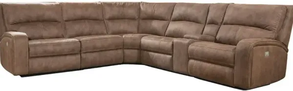 Parker Living Kahlua 6 Piece Modular Power Reclining Sectional with Power Adjustable Headrests