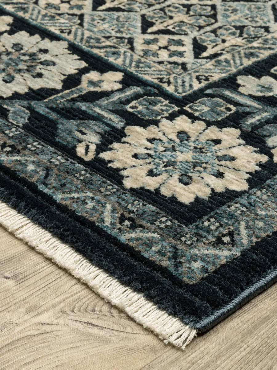 Capella 2'3" x 7'6" Blue Rug