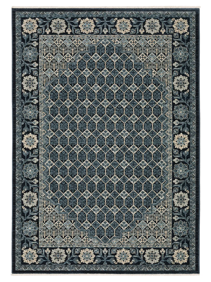 Capella 2'3" x 7'6" Blue Rug