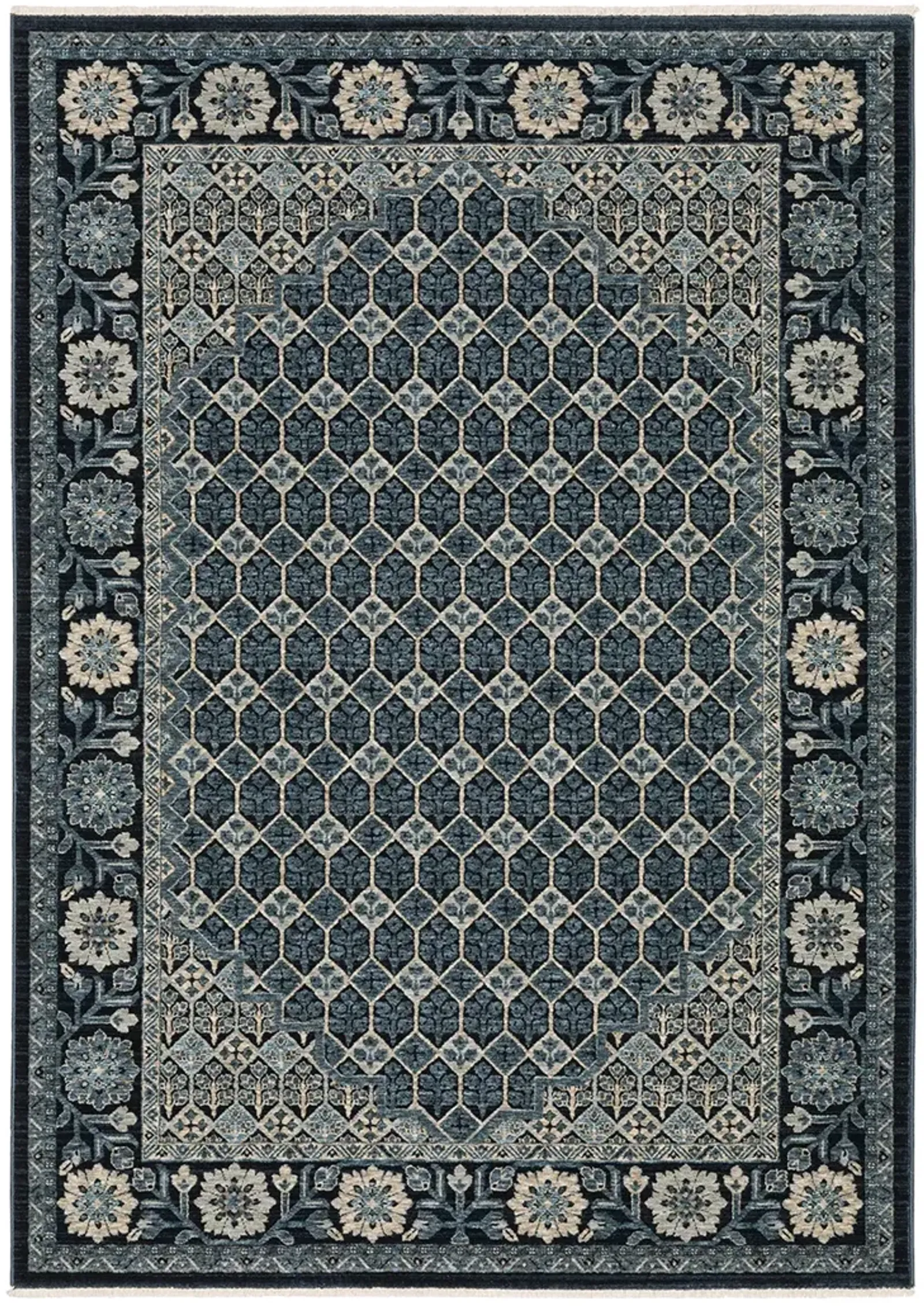 Capella 2'3" x 7'6" Blue Rug