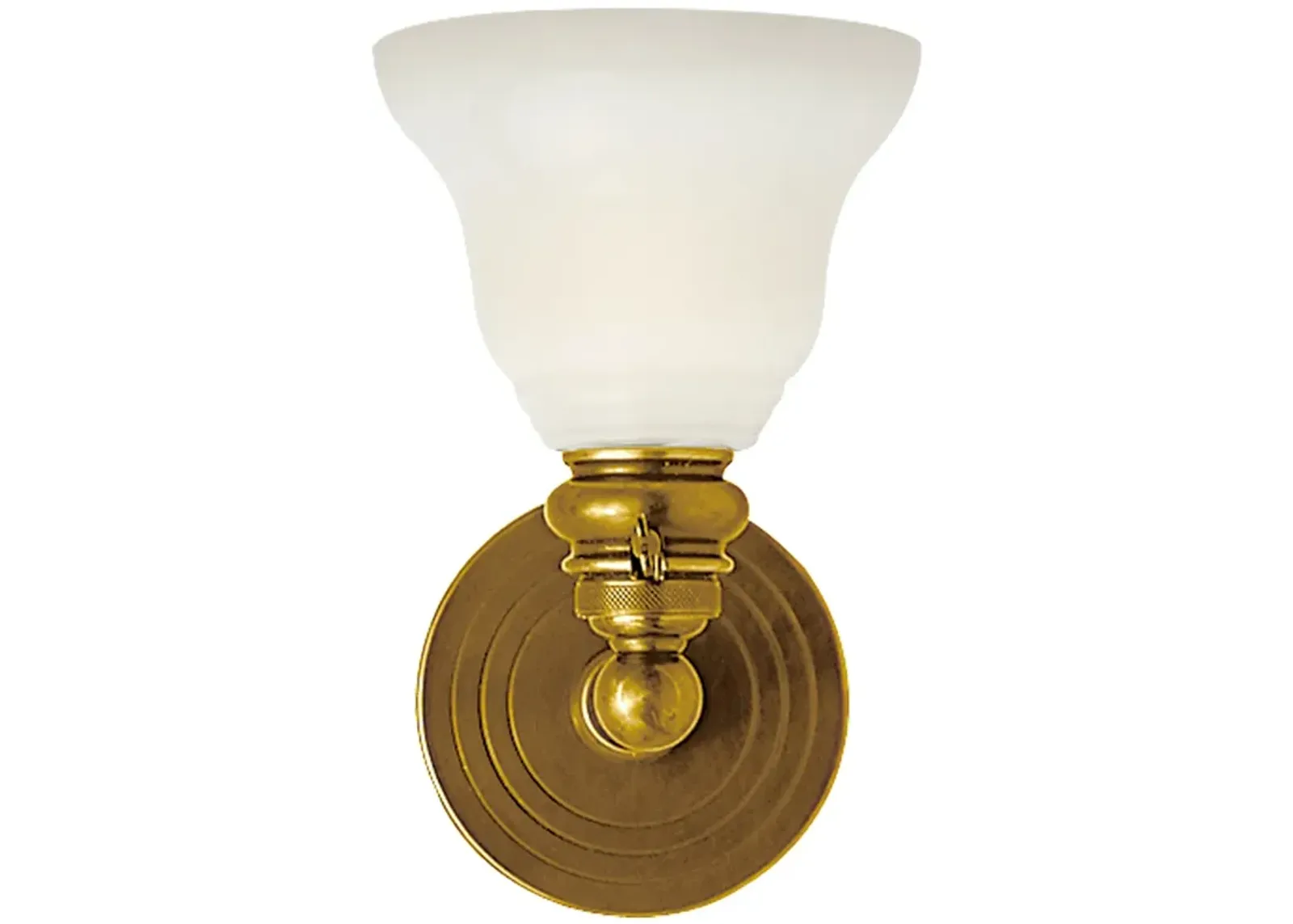 Boston Functional Single Light in Antique Brass