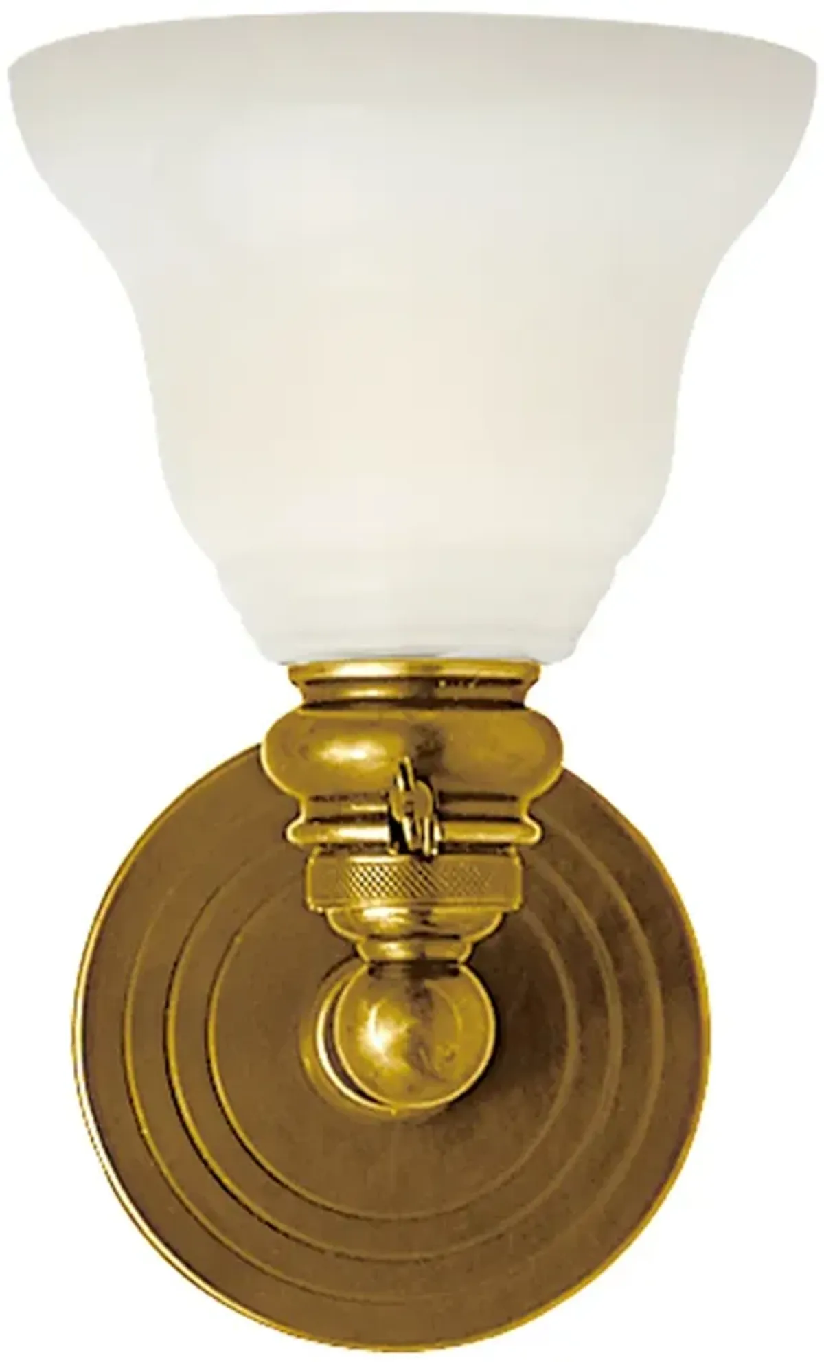 Boston Functional Single Light in Antique Brass