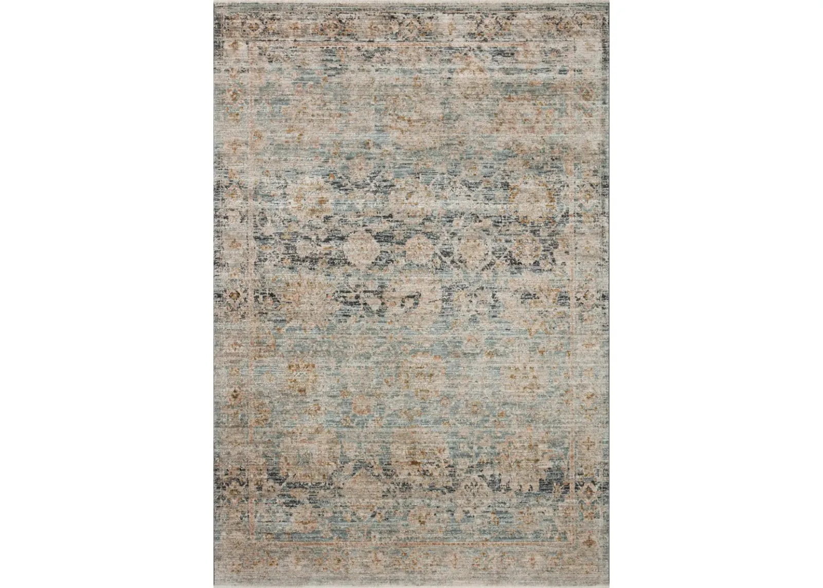 Katherine KES02 Ocean/Coral 3'6" x 5'6" Rug by Jean Stoffer