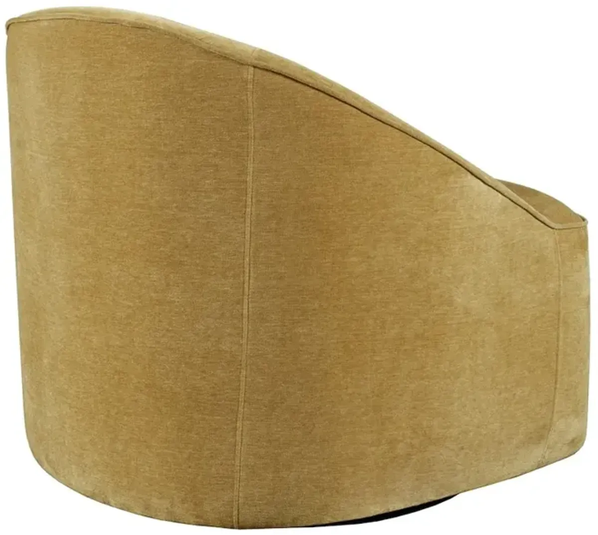 Jofran Lulu Mid-Century Modern Upholstered Casual Swivel Accent Chair