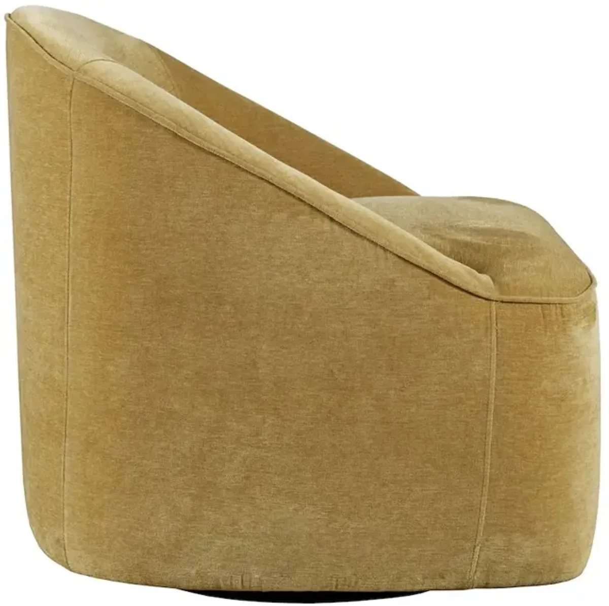 Jofran Lulu Mid-Century Modern Upholstered Casual Swivel Accent Chair