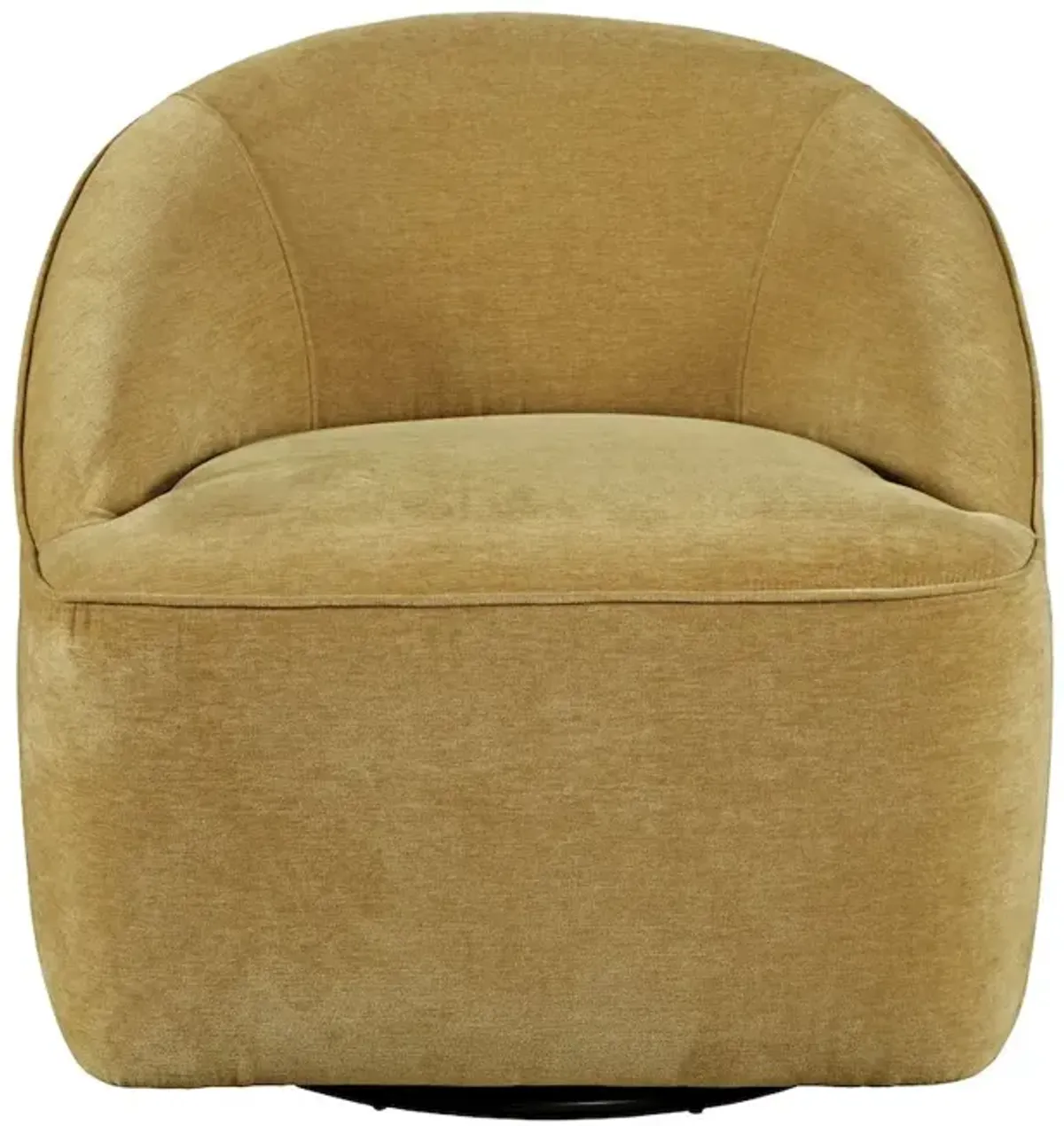 Jofran Lulu Mid-Century Modern Upholstered Casual Swivel Accent Chair