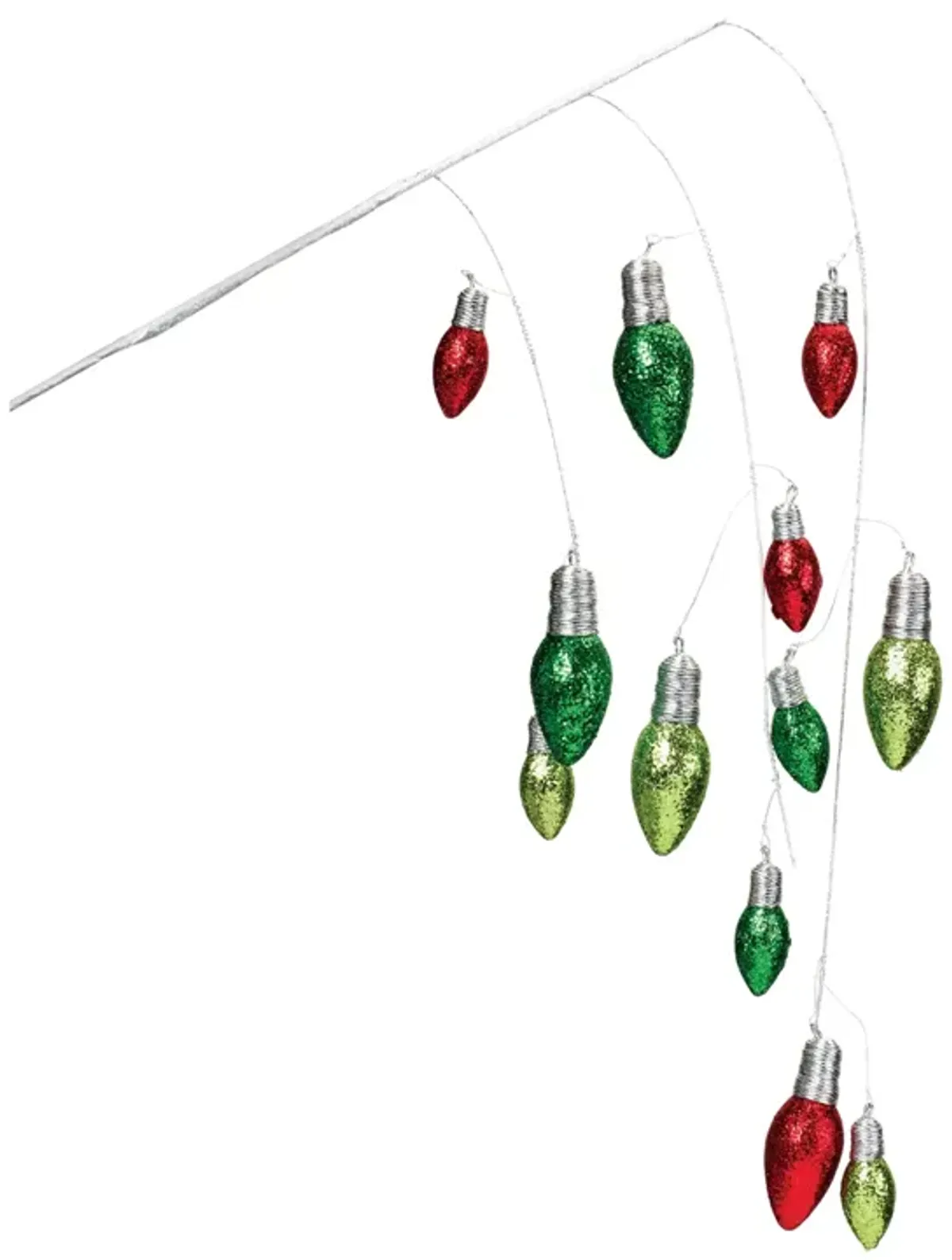 Hanging Holiday Light Spray (Set of 2) – Christmas Decor with Sparkling Lights