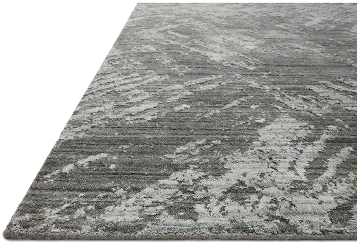 Arlo ARL01 Charcoal/Silver 2' x 3' Rug