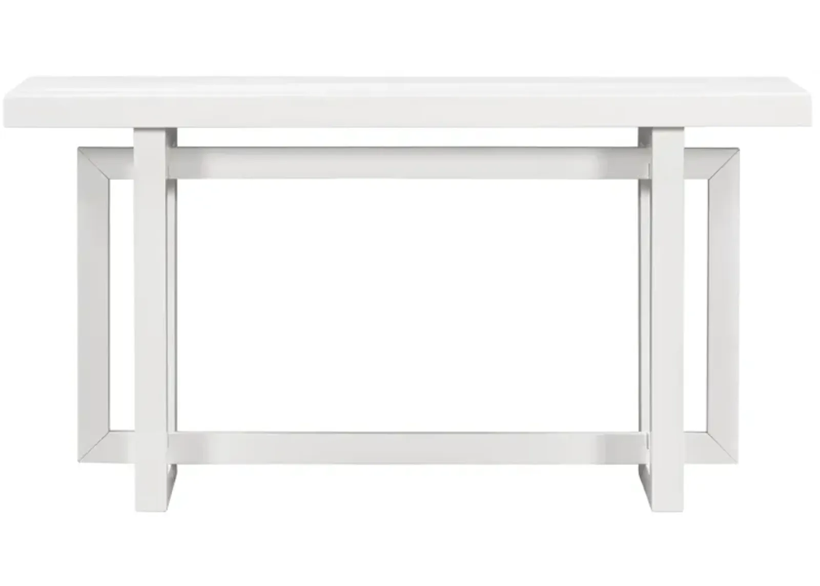 Merax Contemporary Console Table with Wood Top