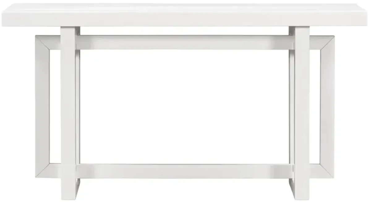 Merax Contemporary Console Table with Wood Top