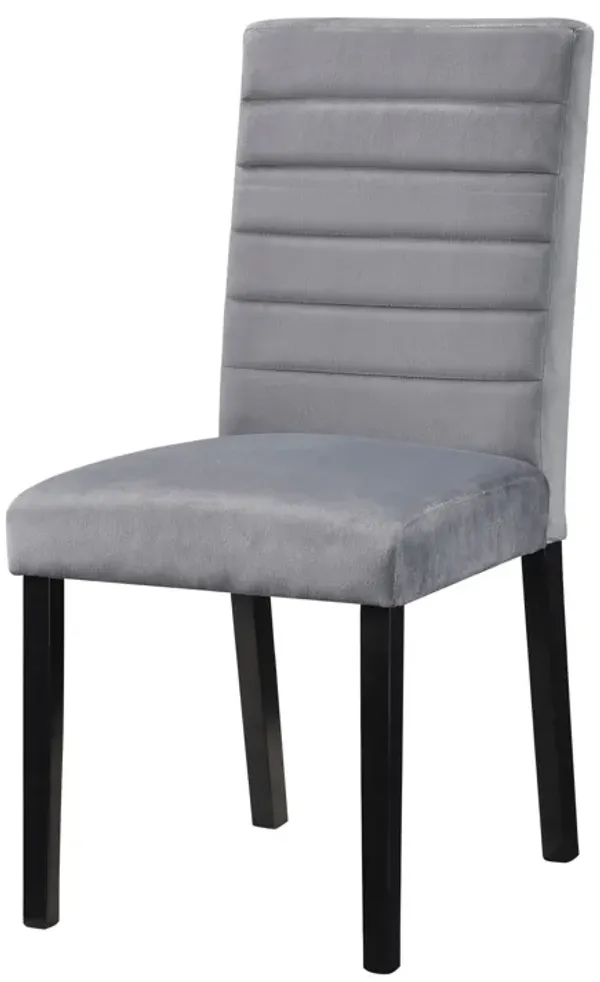 Rick 22 Inch Side Dining Chairs Set of 2, Ladder Back, Burnished Brown Rubberwood - Benzara