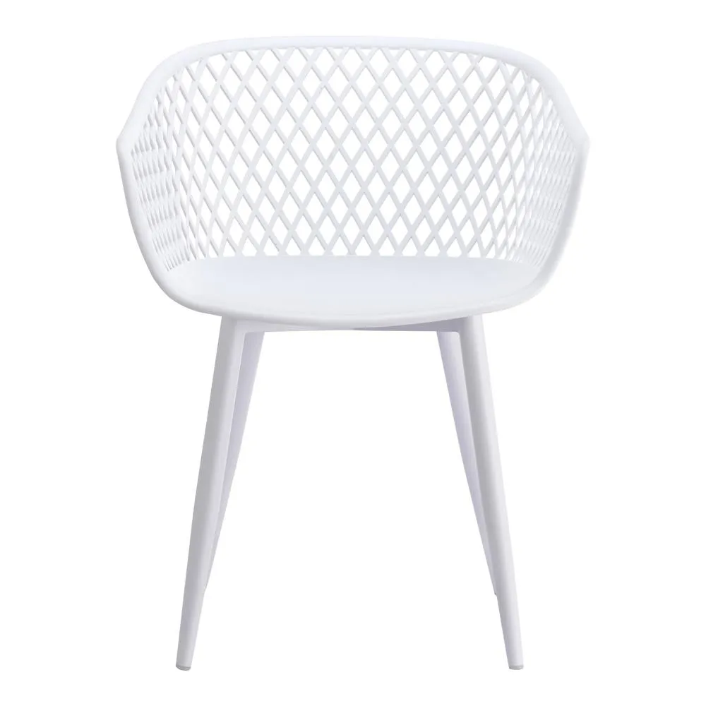 Moe's Home Collection Piazza Outdoor Chair White-Set Of Two