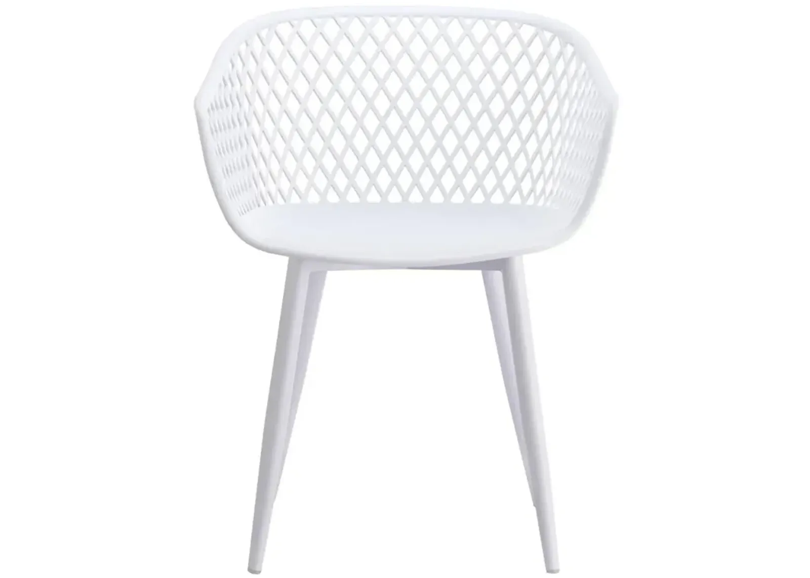 Moe's Home Collection Piazza Outdoor Chair White-Set Of Two