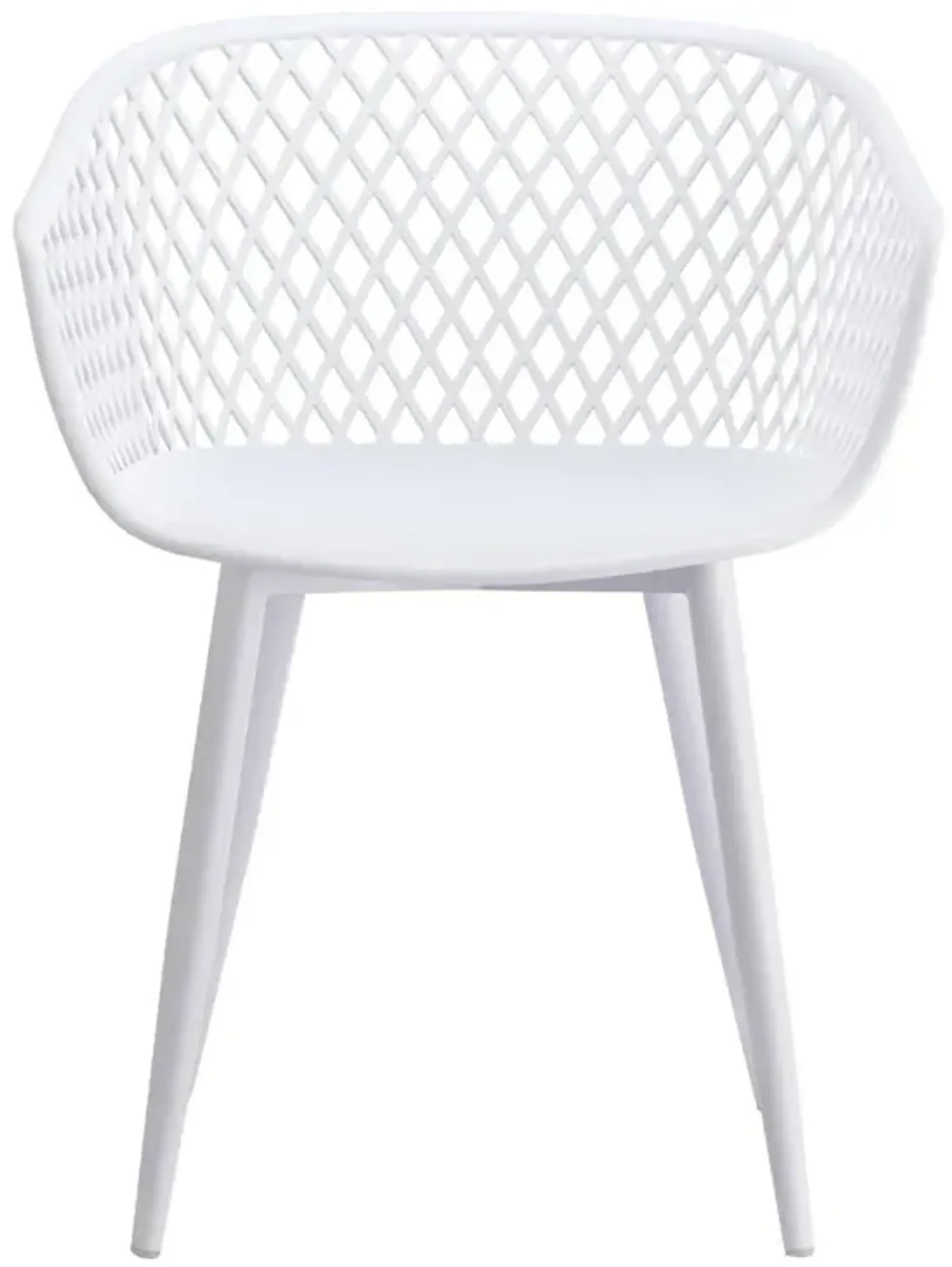 Moe's Home Collection Piazza Outdoor Chair White-Set Of Two