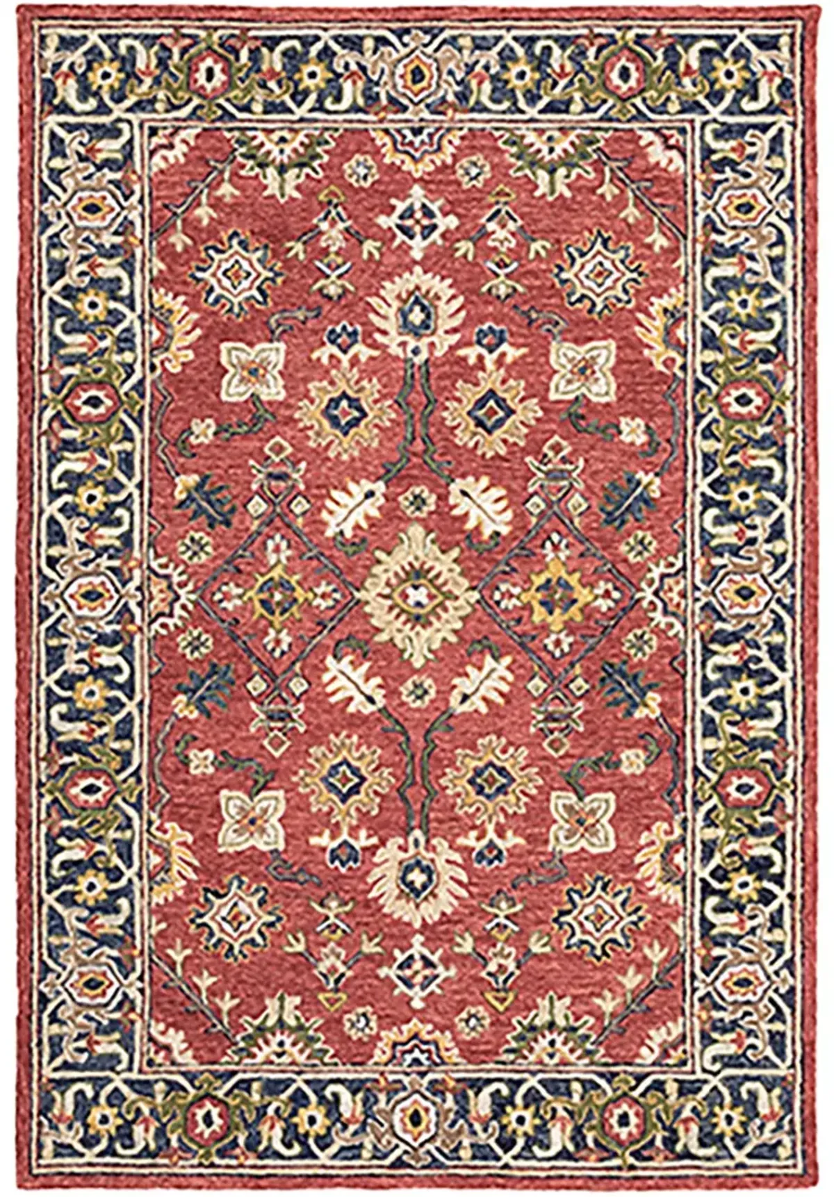 Alfresco 3'6" x 5'6" Red Rug