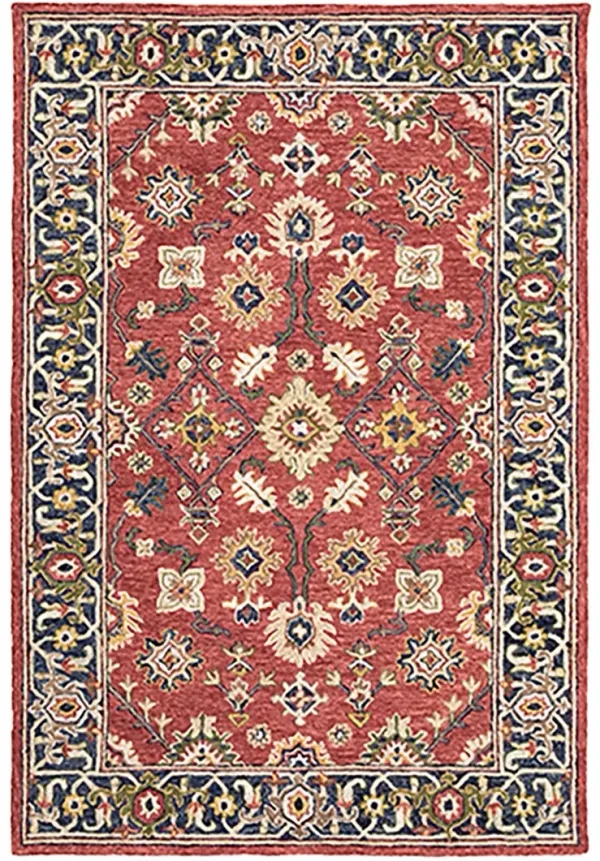 Alfresco 3'6" x 5'6" Red Rug