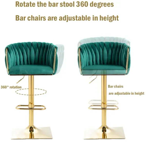 Streamdale Vintage Bar Stools With Back And Footrest Counter Height Dining Chairs