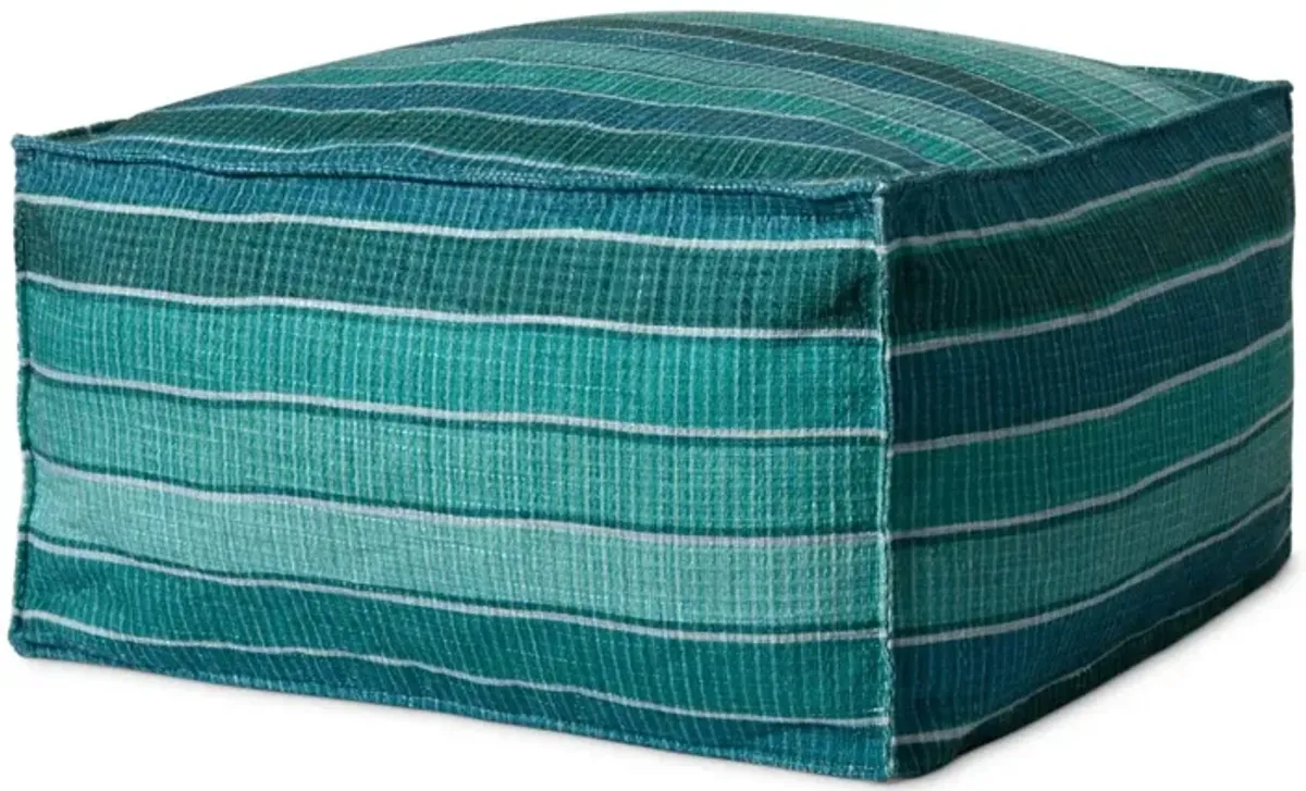 Poufs PF0010 Lagoon / Blue 24"W x 24"D x 13"H