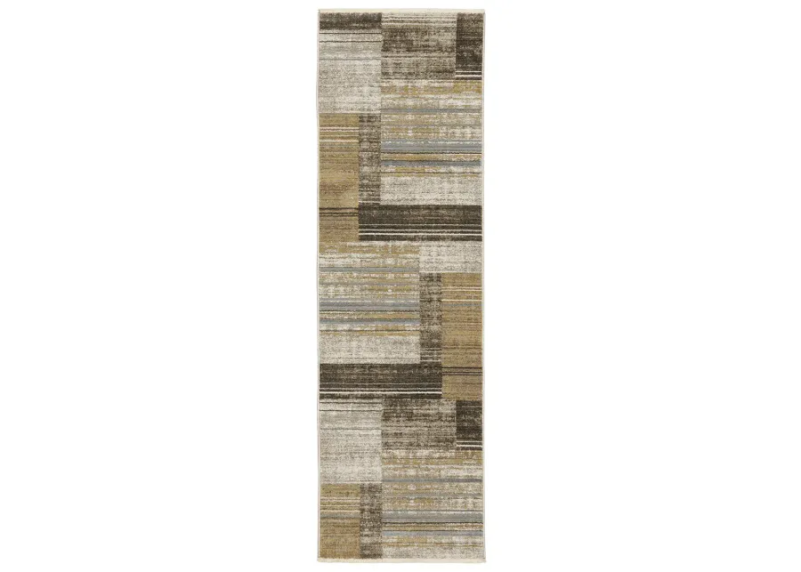 Bauer 2'3" x 7'6" Beige Rug