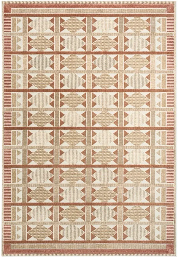 Nordic NRC06 Rust 4' x 6' Rug