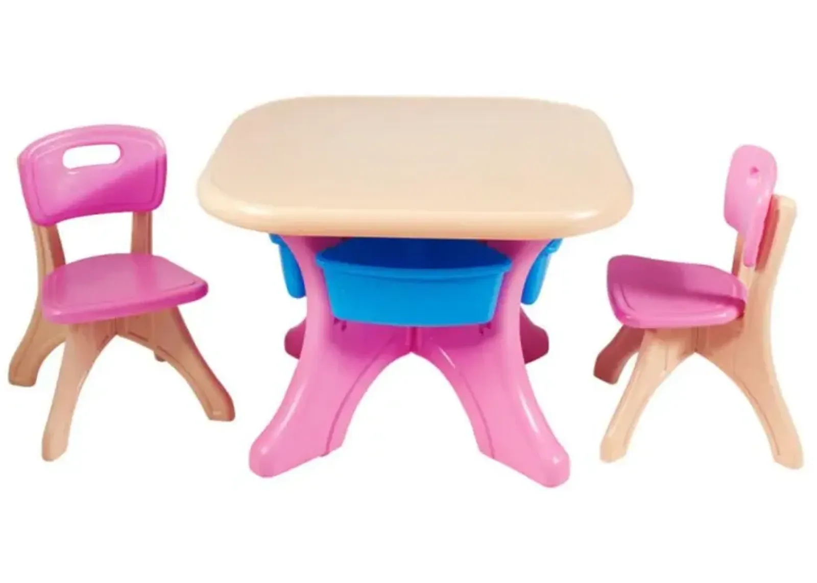 Hivvago In/Outdoor 3-Piece Plastic Children Play Table & Chair Set