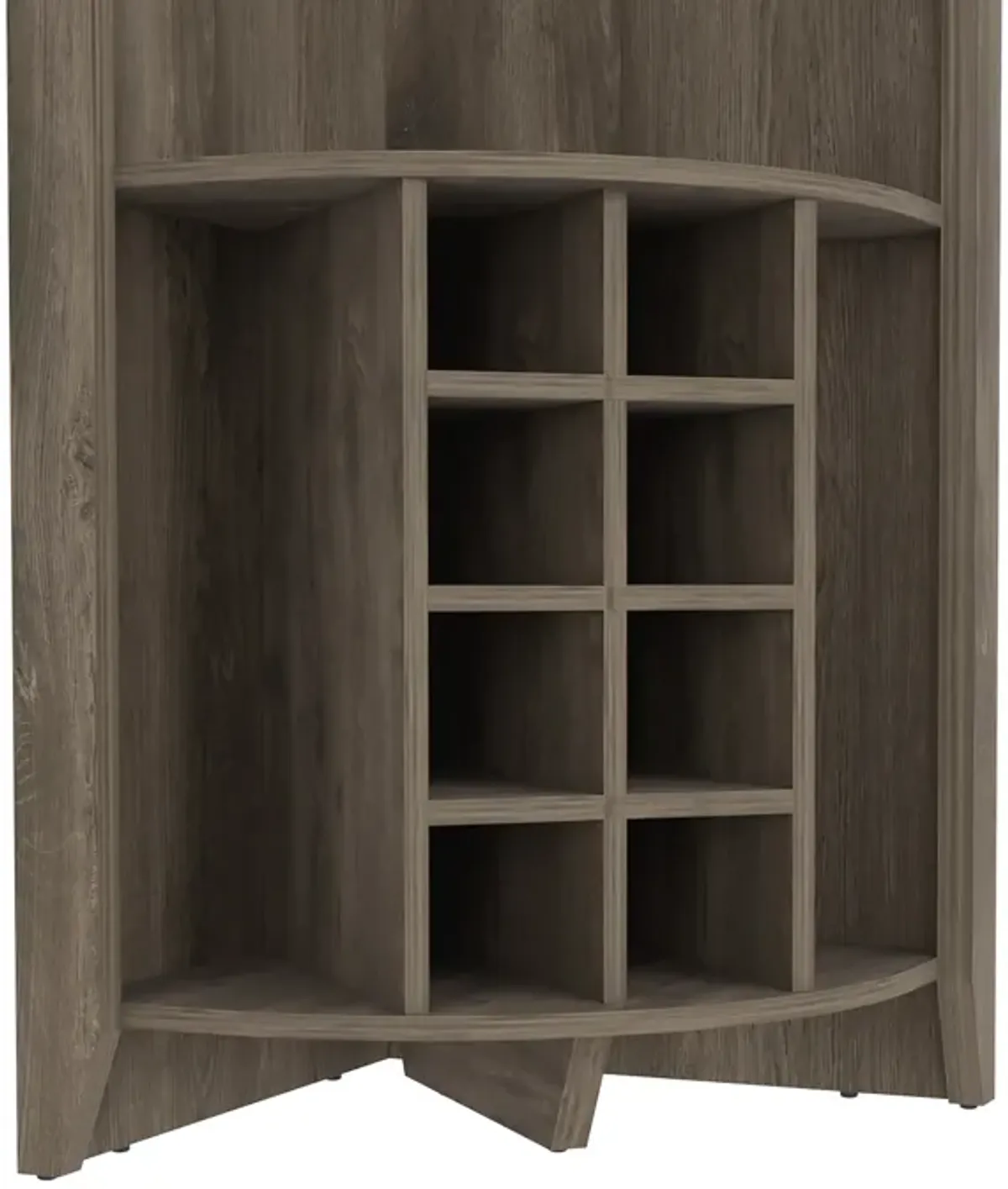 Corner Bar Cabinet Castle, Living Room, Dark Brown