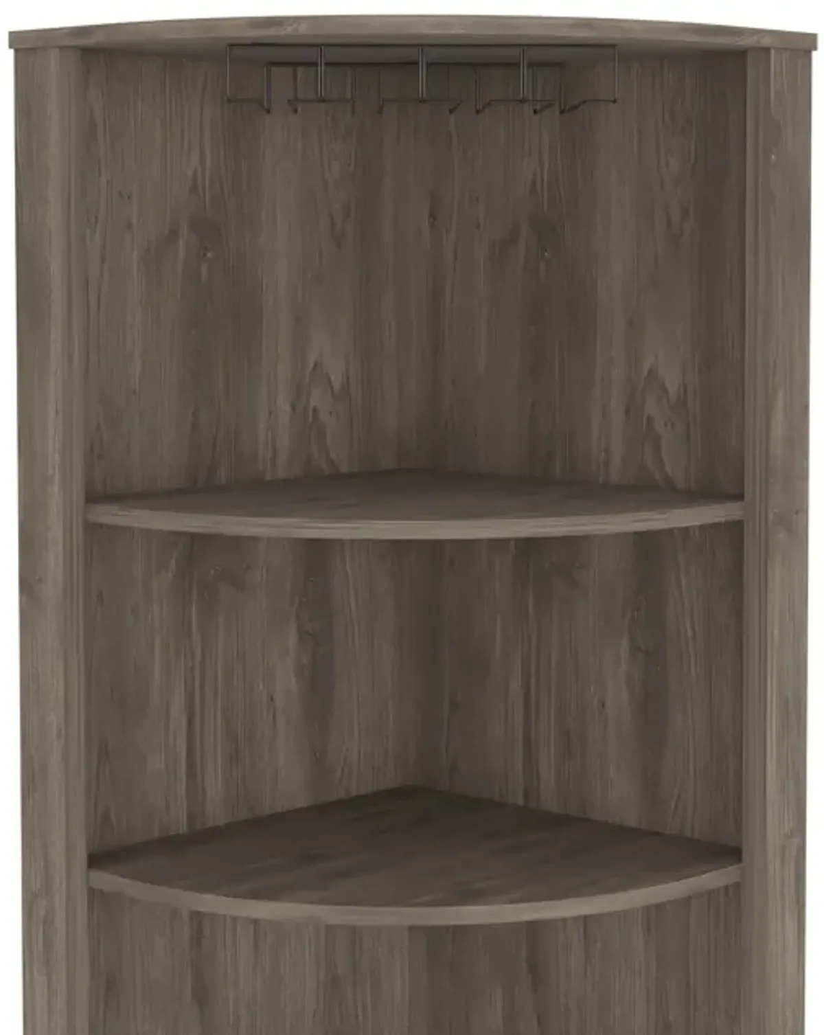 Corner Bar Cabinet Castle, Living Room, Dark Brown