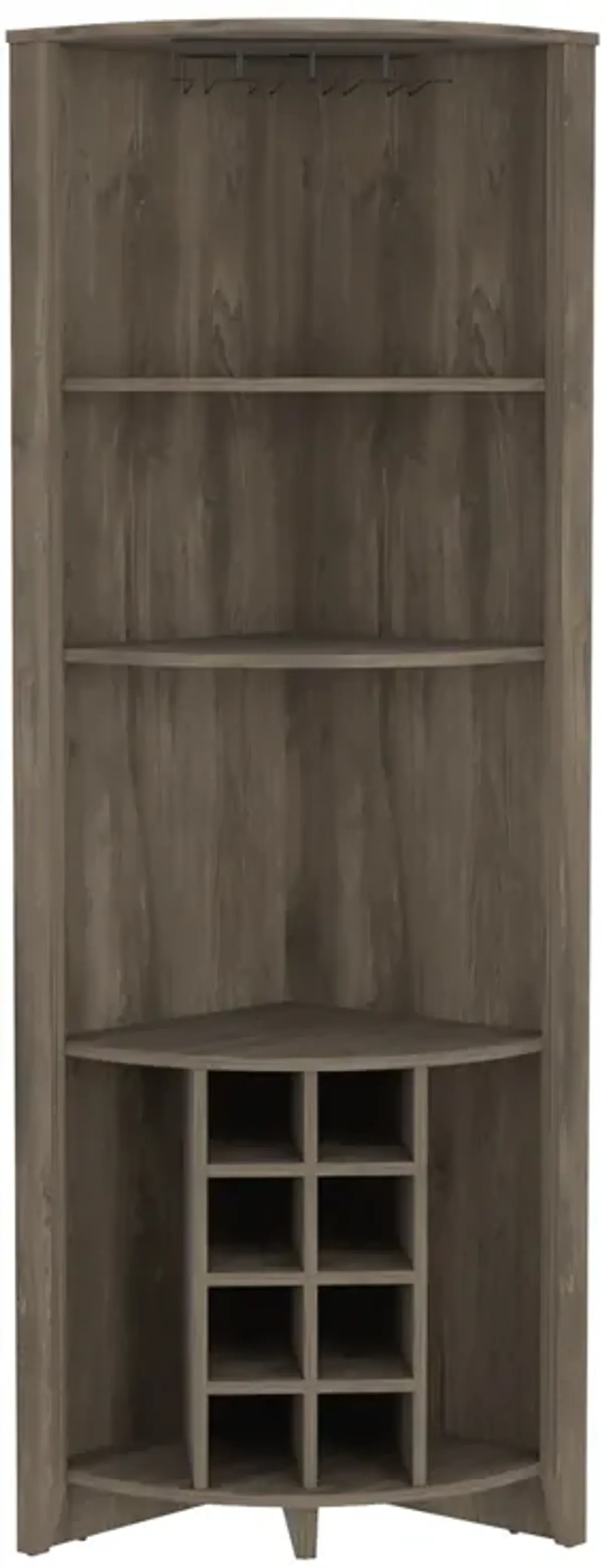 Corner Bar Cabinet Castle, Living Room, Dark Brown