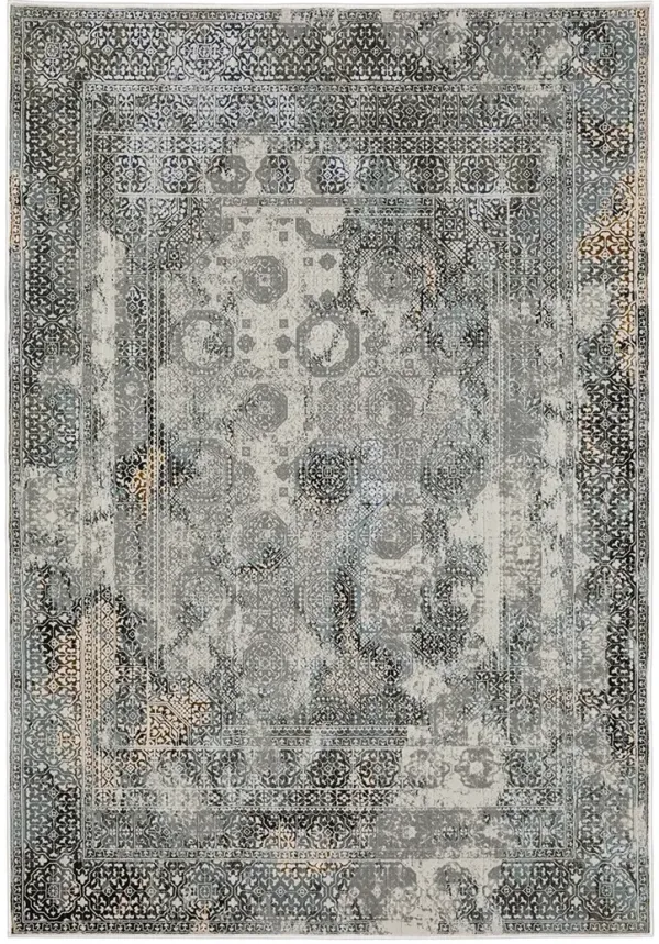Gemini 6'7" x 9'6" Grey Rug