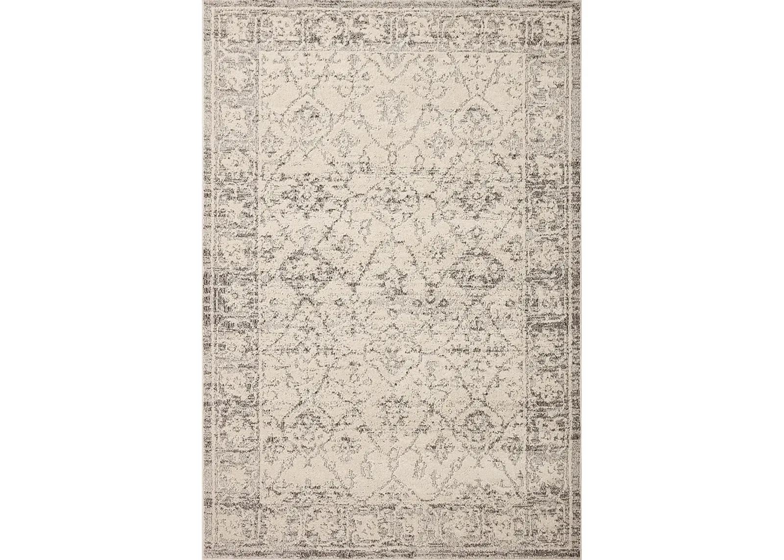 Gigi Ivory/Stone 6'7" x 9'2" Area Rug by Magnolia Home by Joanna Gaines x Loloi