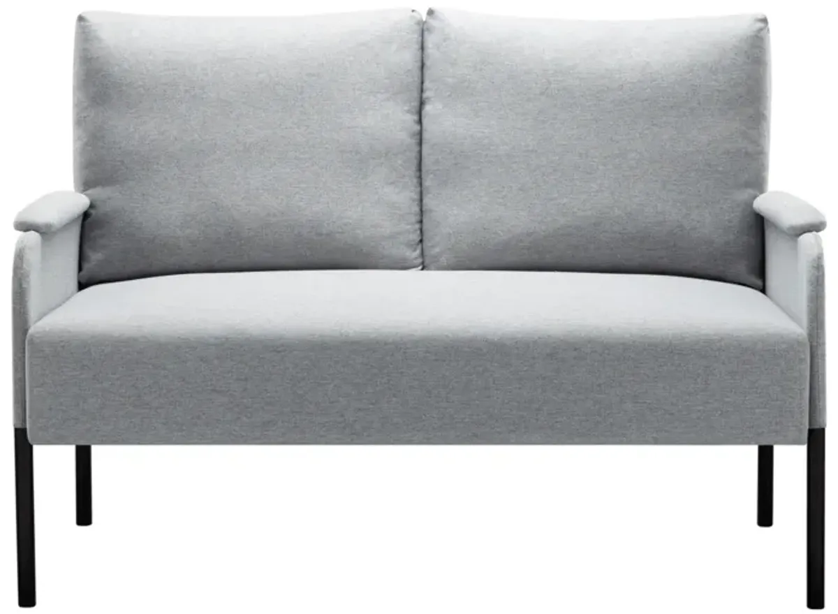 45.7 in. W Square Arm Linen Blend Modern Straight Sofa