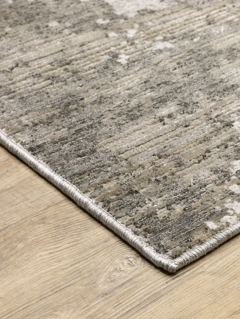 Nebulous 6'7" x 9'6" Grey Rug