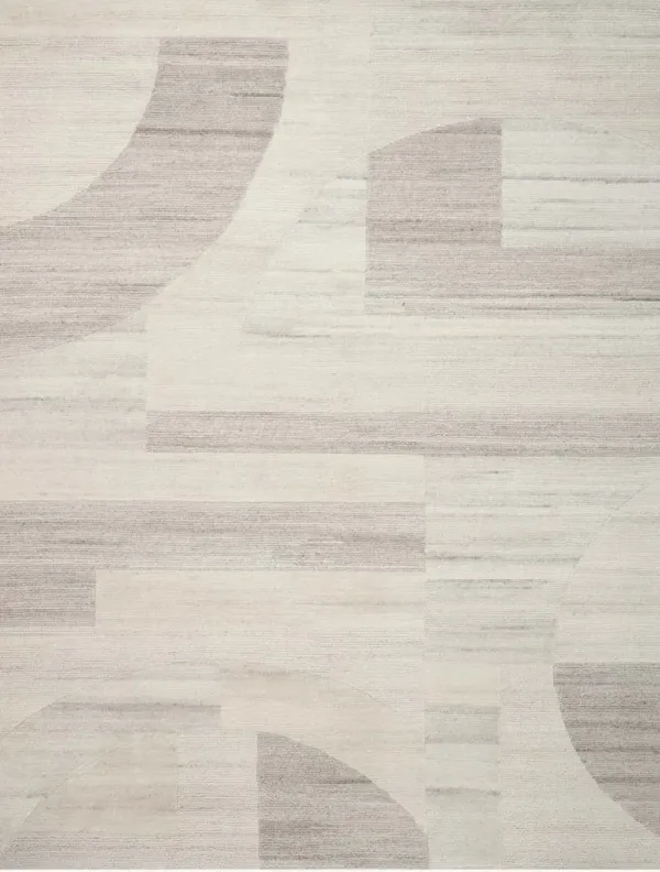 Elodie ELD01 Natural/Light Plum 5'6" x 8'6" Rug